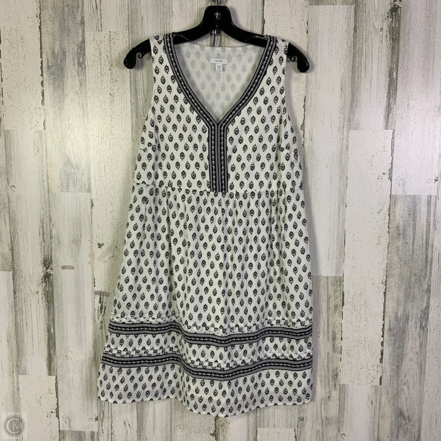 Dress Casual Short By Pure Jill In Black & White, Size: Sp