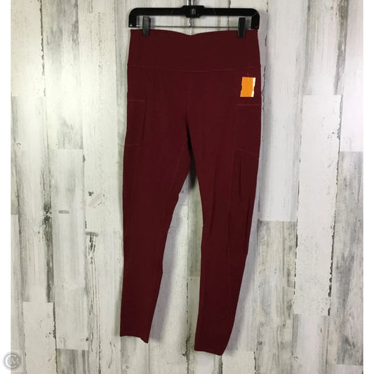 Athletic Leggings By Pact In Red, Size: M