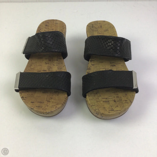 Sandals Heels Wedge By Vionic In Black, Size: 7