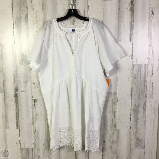 Dress Casual Short By Old Navy In White, Size: Xl
