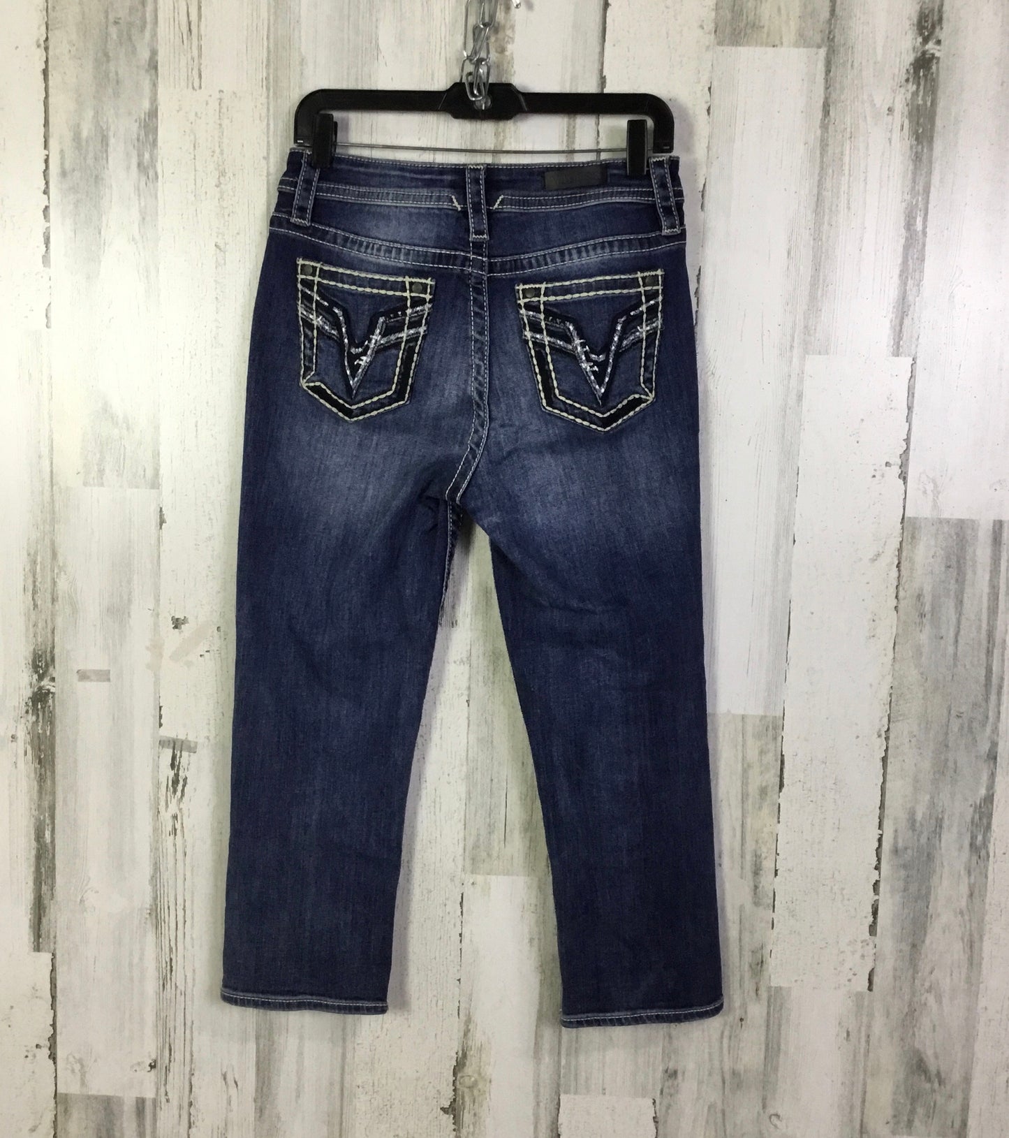 Jeans Skinny By Vigoss In Blue Denim, Size: 6