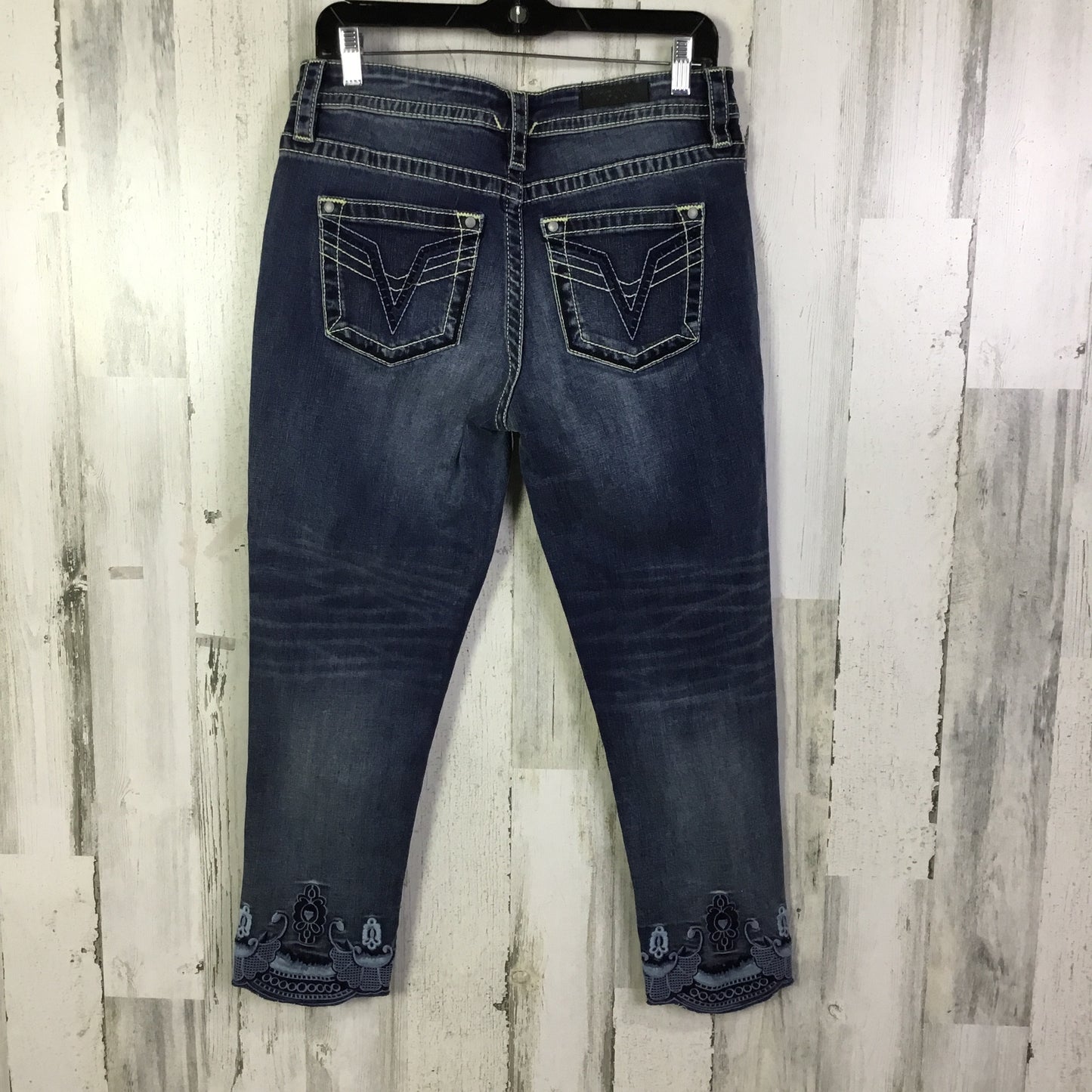 Jeans Skinny By Vigoss In Blue Denim, Size: 6