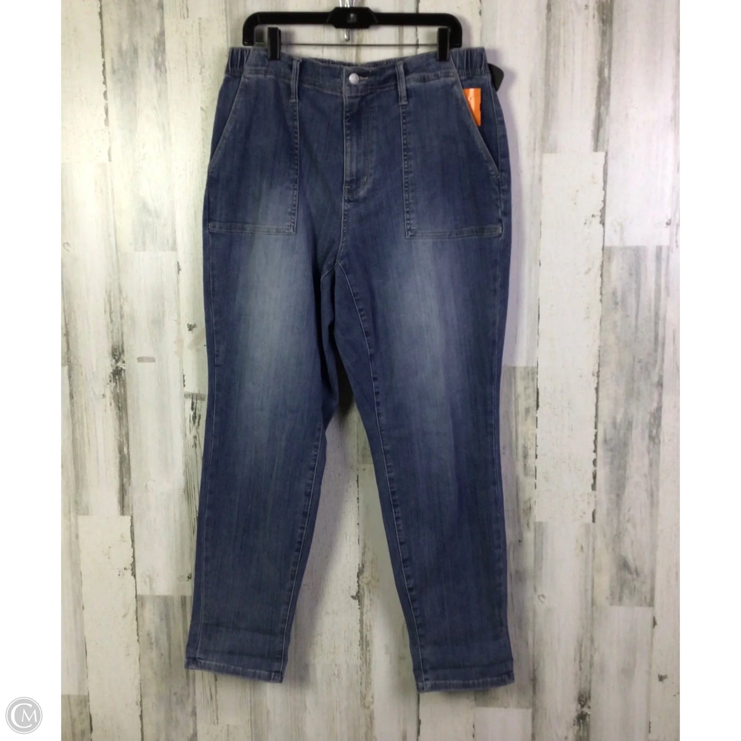 Jeans Straight By Judy Blue In Blue Denim, Size: 14