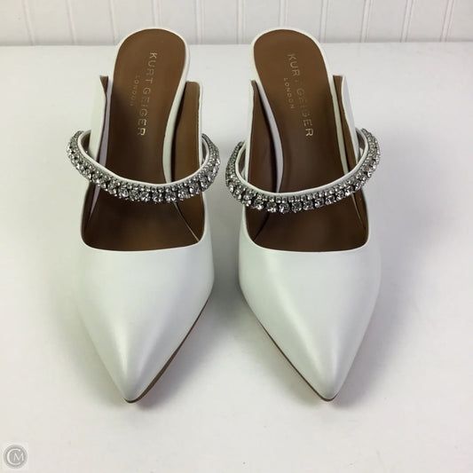 Shoes Designer By Kurt Geiger In White, Size: 9.5