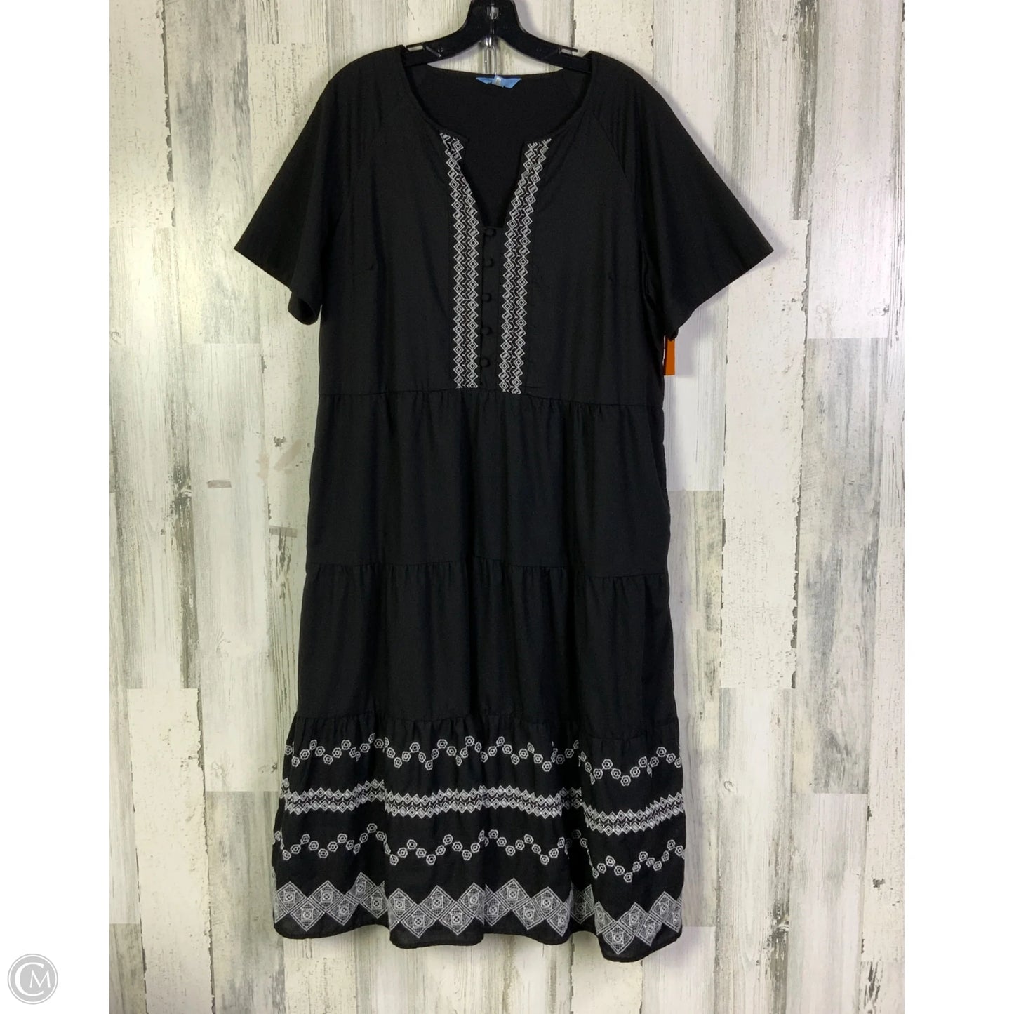 Dress Casual Midi By Draper James In Black, Size: L
