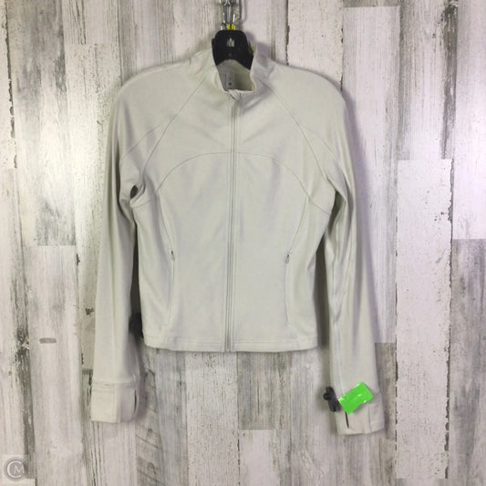 Athletic Jacket By Lululemon In Cream, Size: 8