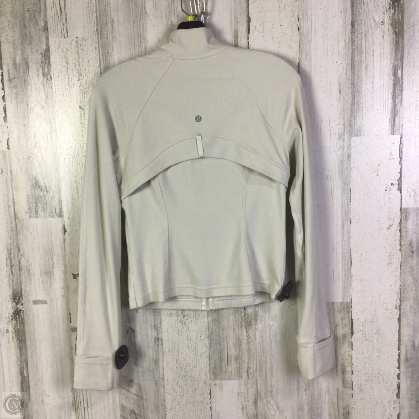 Athletic Jacket By Lululemon In Cream, Size: 8