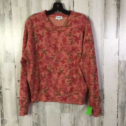 Top Long Sleeve By Evereve In Pink, Size: M
