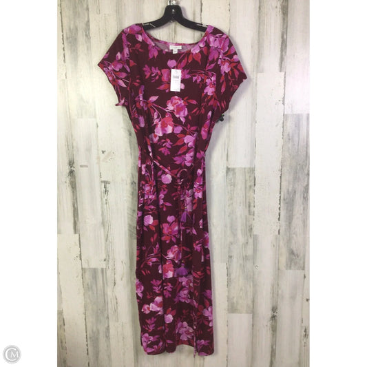 Dress Casual Maxi By J. Jill In Purple, Size: L