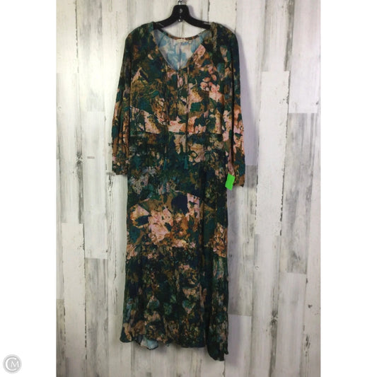 Dress Casual Midi By Soft Surroundings In Multi-colored, Size: M