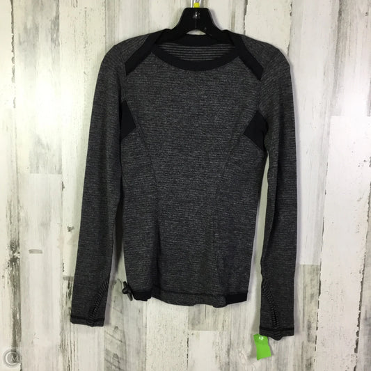 Athletic Top Long Sleeve Crewneck By Lululemon In Grey, Size: 4