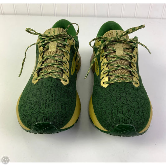 Shoes Athletic By Brooks In Green, Size: 9.5