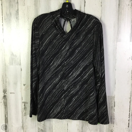 Blouse Designer By Halston In Black, Size: L