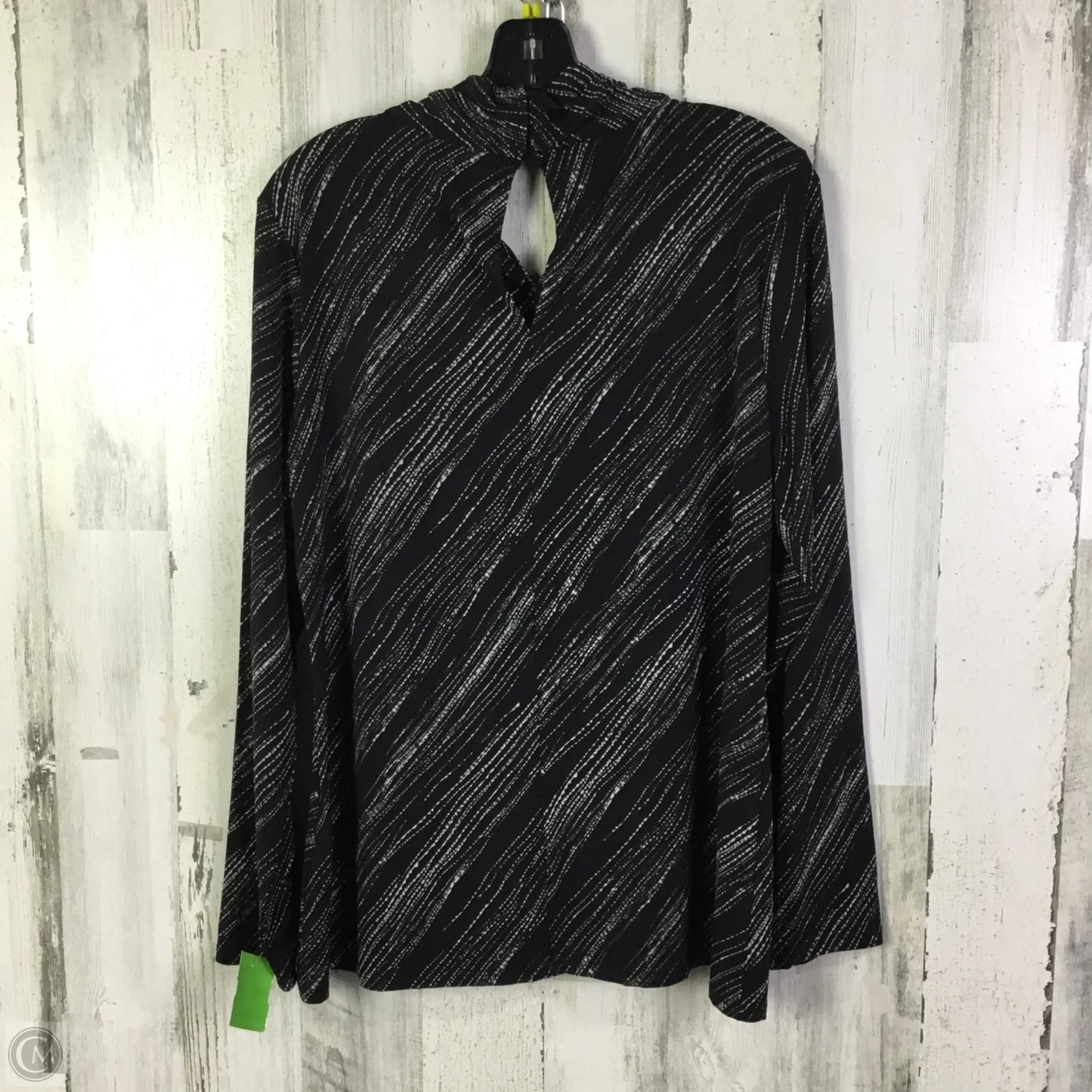 Blouse Designer By Halston In Black, Size: L