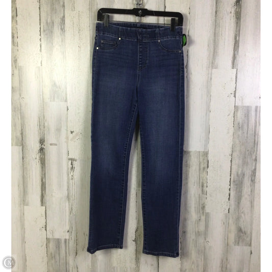 Jeans Straight By Liverpool In Blue Denim, Size: 4
