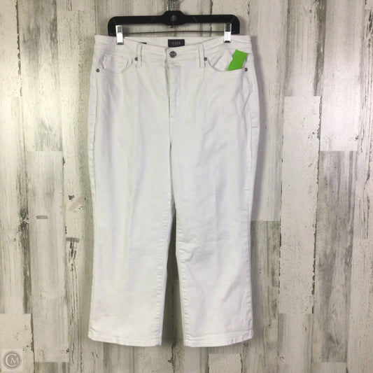 Jeans Cropped By Not Your Daughters Jeans In White Denim, Size: 12