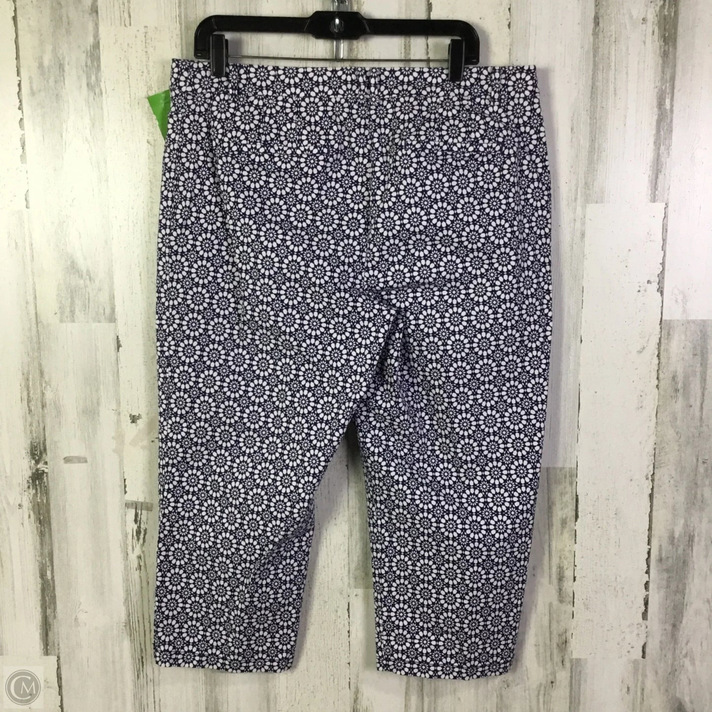 Capris By Talbots In Blue & White, Size: 14