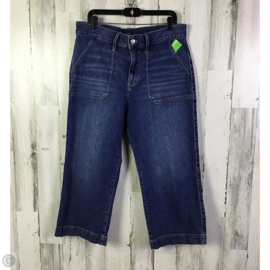 Jeans Cropped By J. Crew In Blue Denim, Size: 14p