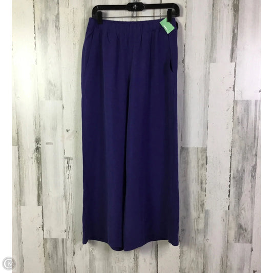Pants Wide Leg By Eileen Fisher In Blue, Size: 0