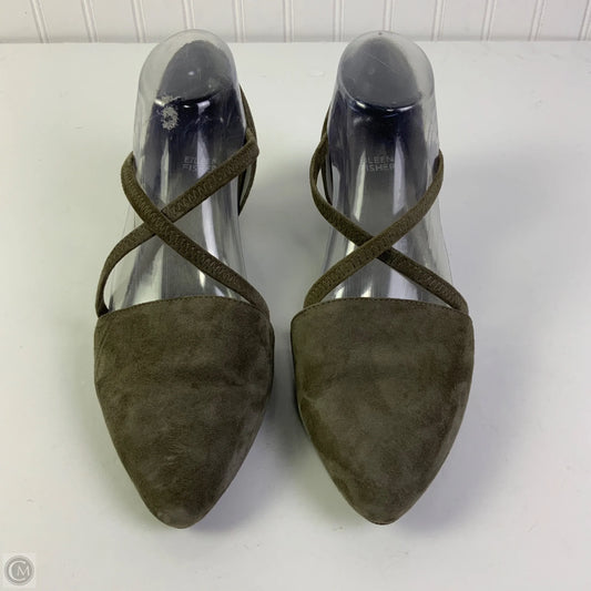 Shoes Heels Block By Eileen Fisher In Grey, Size: 10