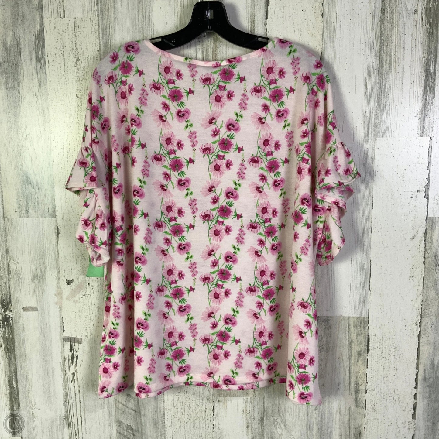 Top Short Sleeve By Crown And Ivy In Pink, Size: Xxl