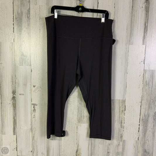 Athletic Leggings Capris By Lululemon In Grey, Size: 16