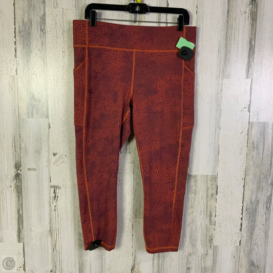 Athletic Leggings Capris By Lululemon In Blue & Orange, Size: 14