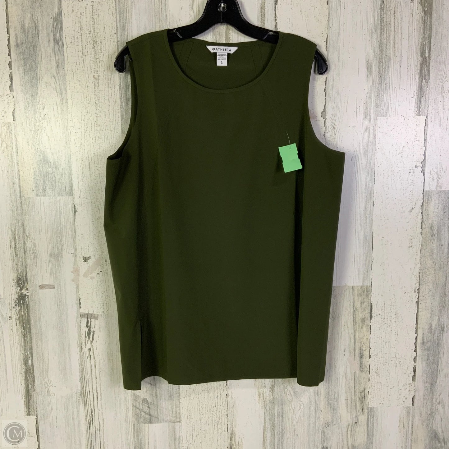 Athletic Tank Top By Athleta In Green, Size: L