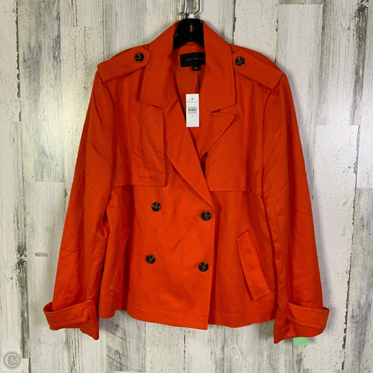 Blazer By Ann Taylor In Orange, Size: Xl