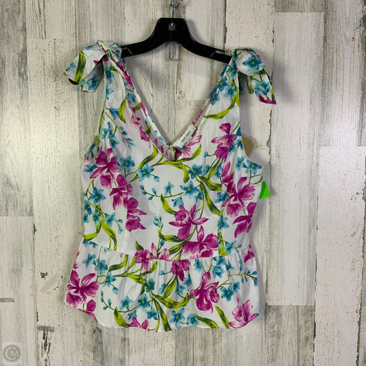 Top Sleeveless By Nine West In Multi-colored, Size: M