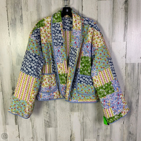 Jacket Puffer & Quilted By Sunday Up In Multi-colored, Size: M