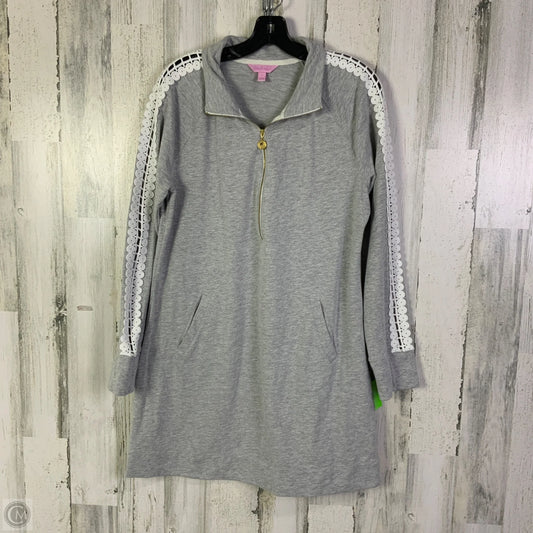 Dress Designer By Lilly Pulitzer In Grey, Size: L