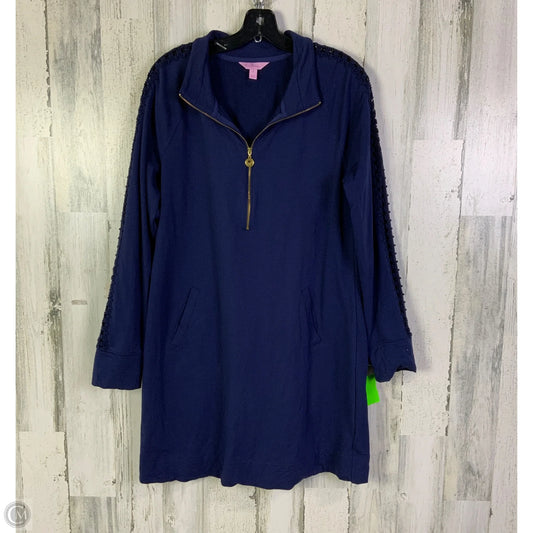 Dress Designer By Lilly Pulitzer In Navy, Size: L