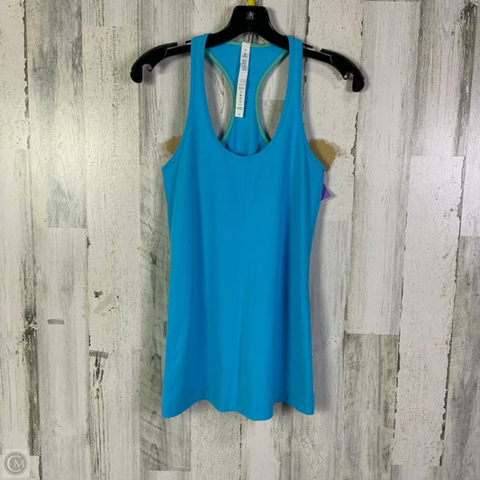 Athletic Tank Top By Lululemon In Blue, Size: 8