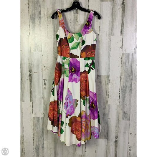Dress Party Midi By Calvin Klein In Multi-colored, Size: M