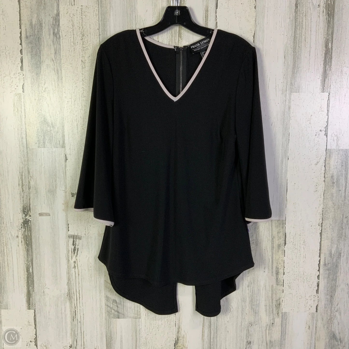 Top 3/4 Sleeve By Frank Lyman In Black, Size: M