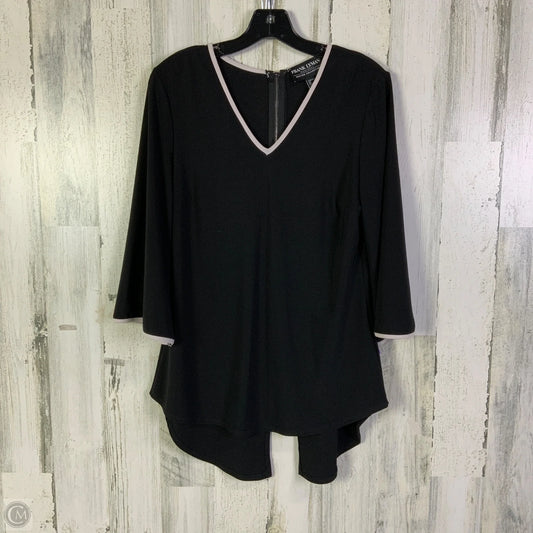 Top 3/4 Sleeve By Frank Lyman In Black, Size: M
