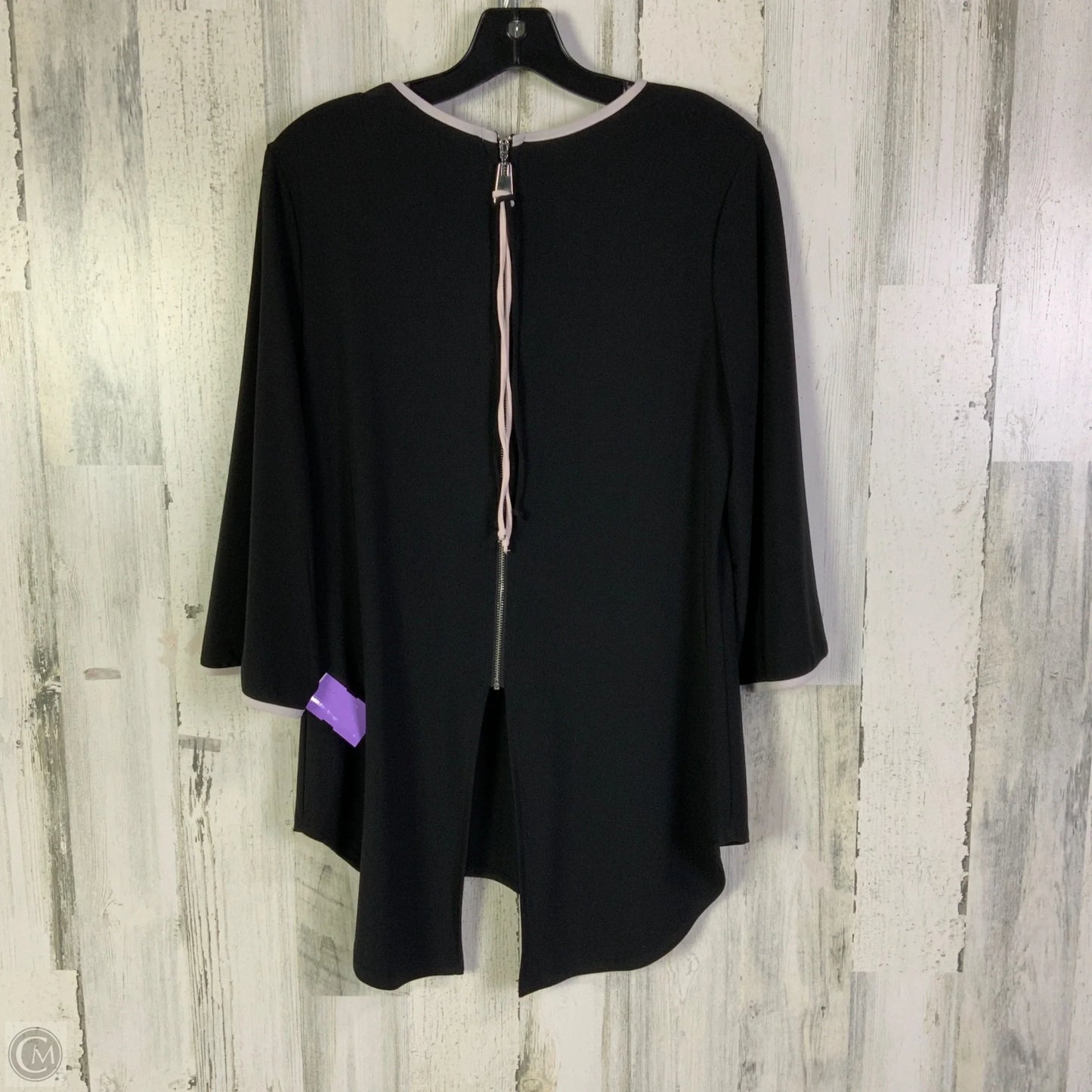 Top 3/4 Sleeve By Frank Lyman In Black, Size: M