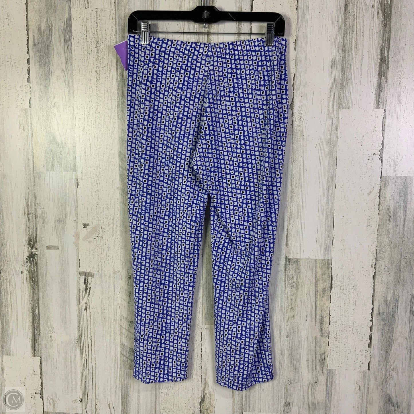 Pants Set 2pc By Clara Sun Woo In Blue & White, Size: M