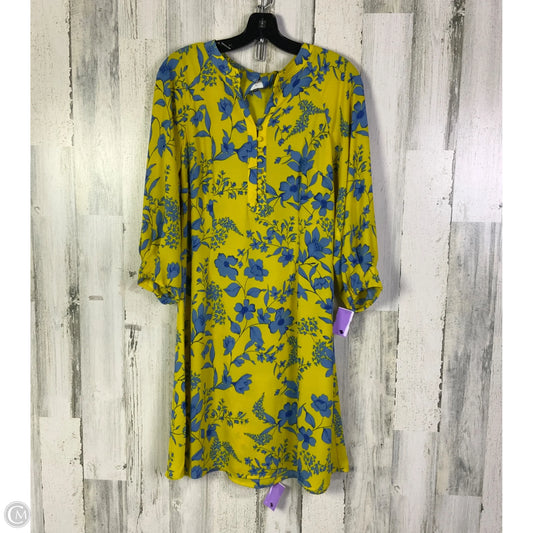 Dress Casual Short By Cabi In Blue & Yellow, Size: S