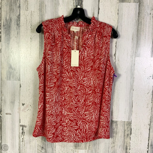Top Sleeveless By Melloday In Red, Size: Xl