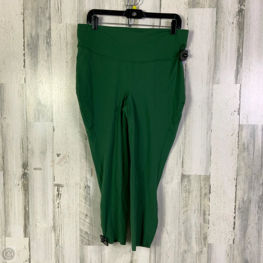 Athletic Leggings Capris By Lululemon In Green, Size: 14