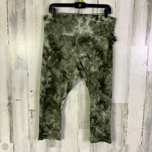 Athletic Leggings Capris By Lululemon In Green, Size: 16