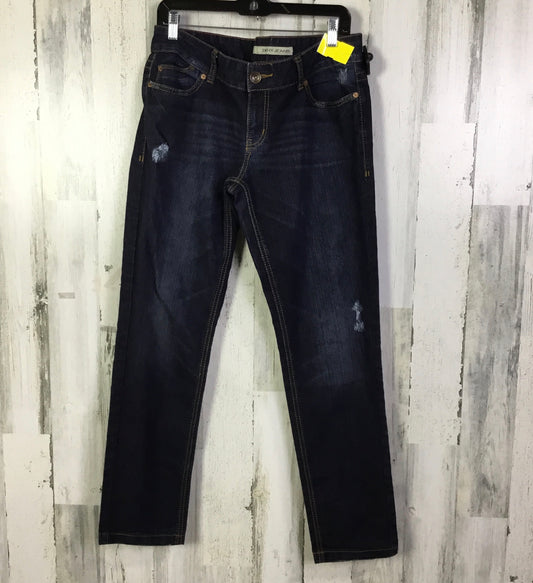 Jeans Straight By Dkny In Blue Denim, Size: 12