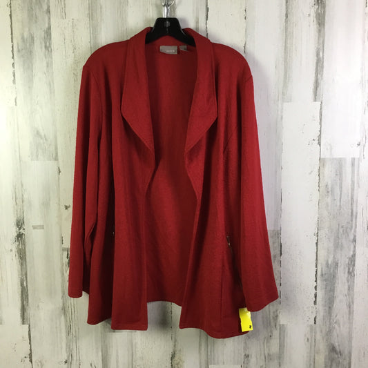 Cardigan By Chicos In Red, Size: Xl