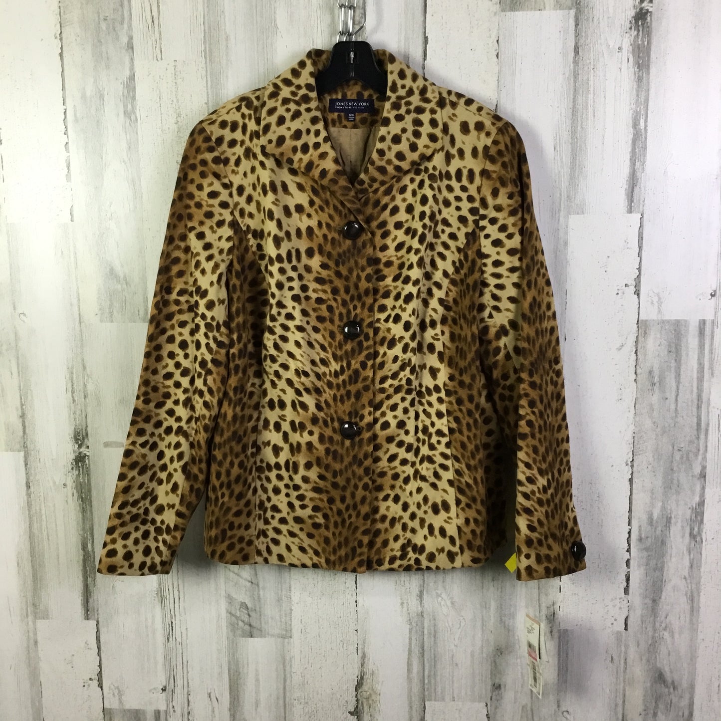 Blazer By Jones New York In Animal Print, Size: L