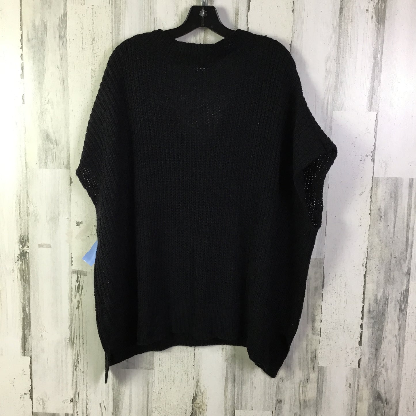 Vest Sweater By Clothes Mentor In Black, Size: 2x