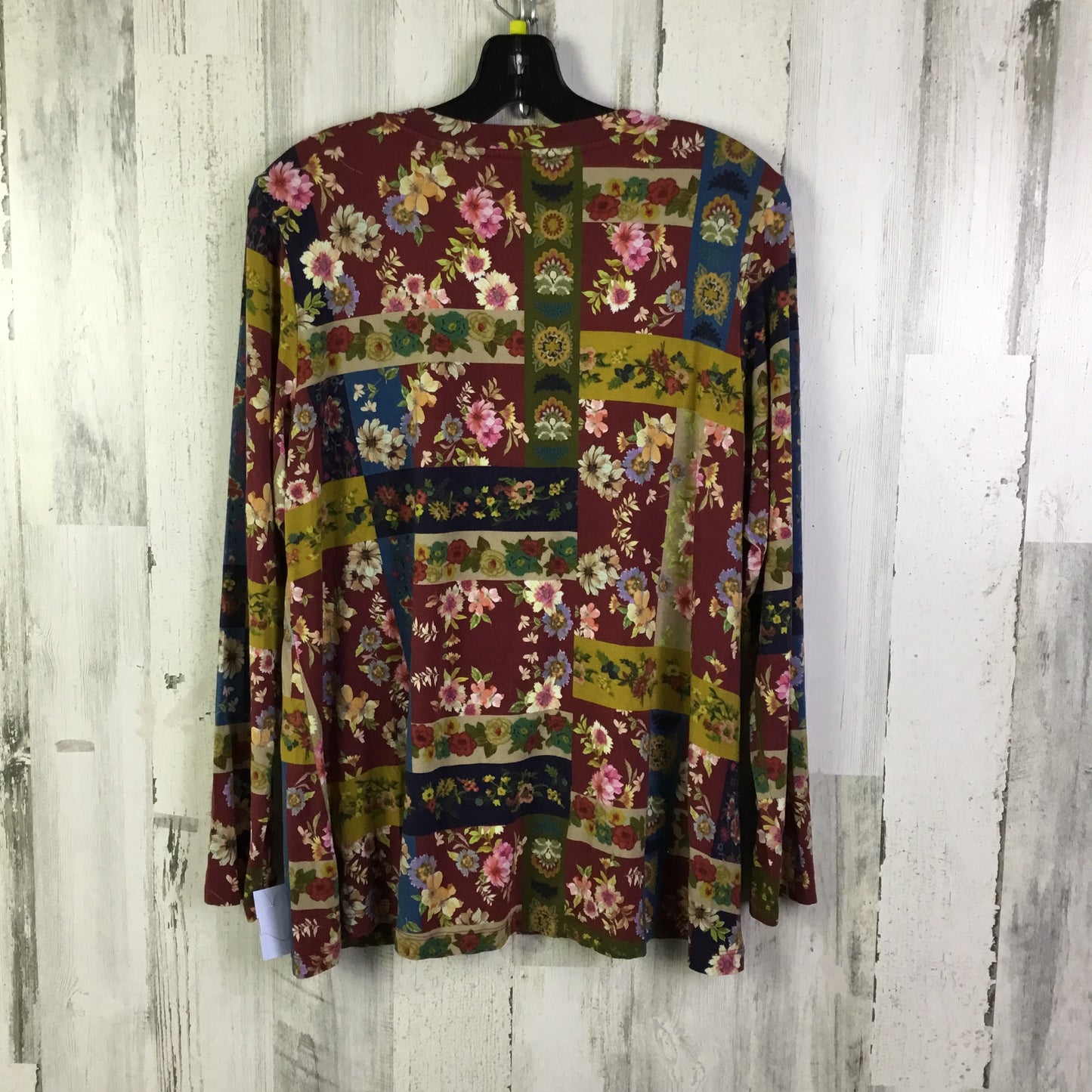 Top Long Sleeve By Johnny Was In Multi-colored, Size: L