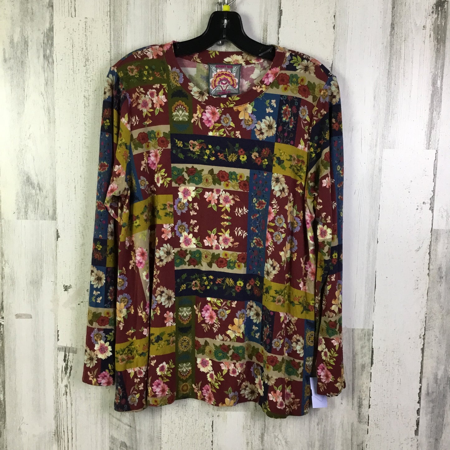 Top Long Sleeve By Johnny Was In Multi-colored, Size: L