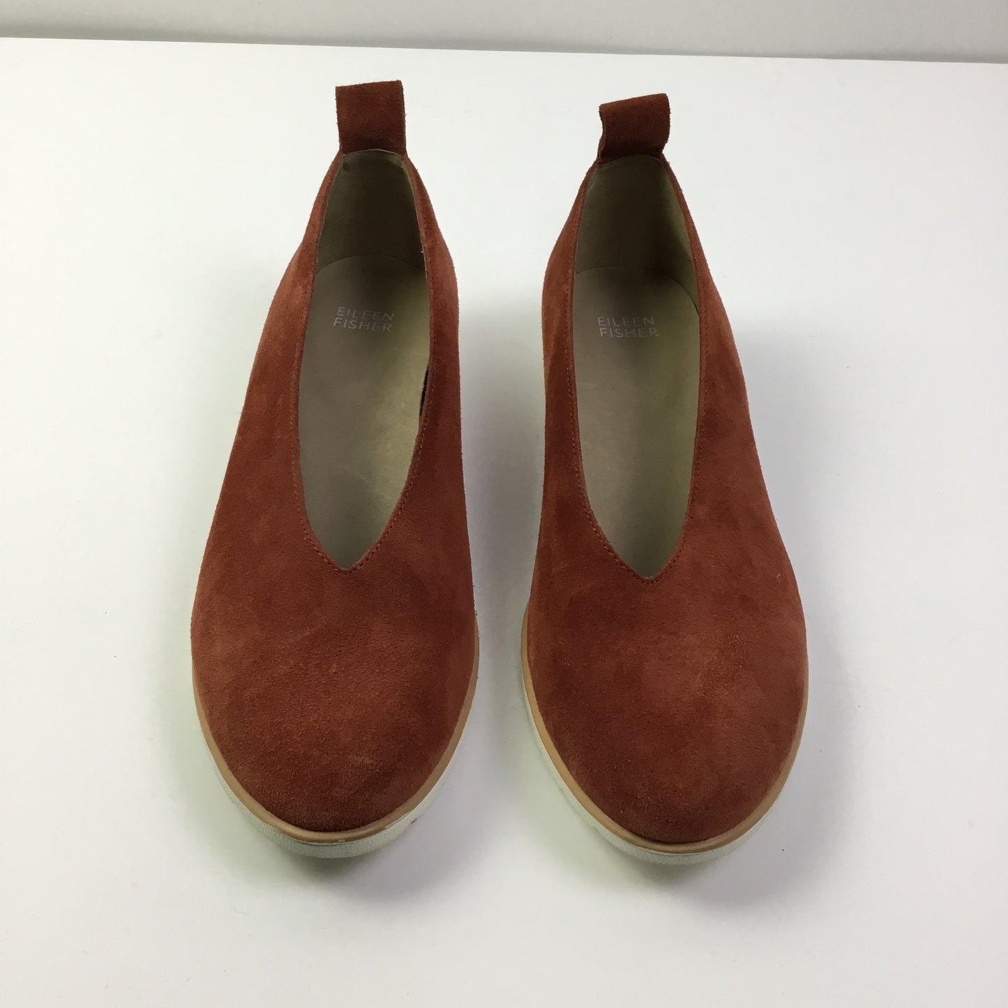 Shoes Flats By Eileen Fisher In Orange, Size: 9